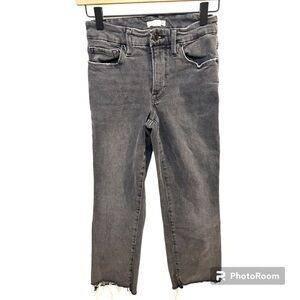 Good American Straight leg jeans black EUC size 2/26 N0554